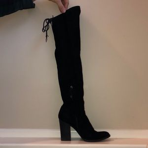 Dolce Vita black suede over the knee boots